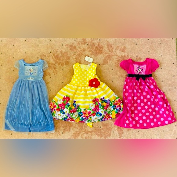Disney Other - NEW Baby Girl Toddler 2T Dresses Disney Minnie Frozen & Southern Bell Ball Gown